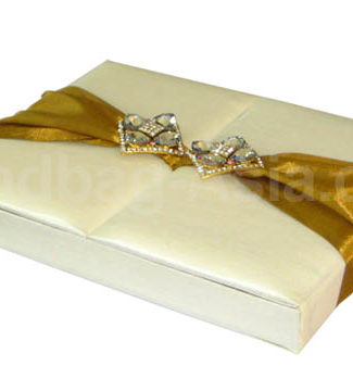 embellished gate fold wedding box