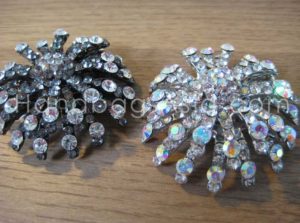 large crystal brooch for wedding embellishment