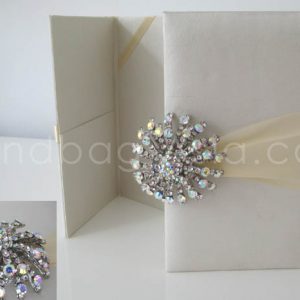 embellished luxury wedding invitation