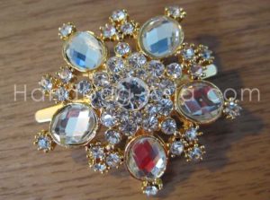 crystal star brooch