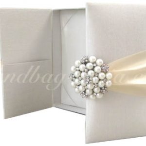 ivory pearl wedding box