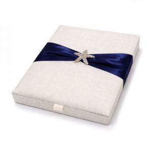 Linen Wedding Invitation Box