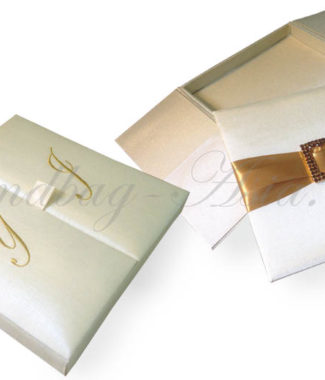 Monogram Embroidered Custom Wedding Box