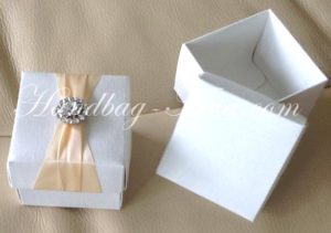 silk wedding favor box