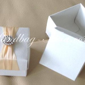 silk wedding favor box