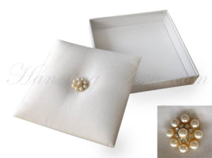white pearl wedding box