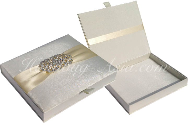 Elegant Custom Made Ivory/champagne Wedding Card Box Gold 