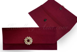 red silk envelope for invitations