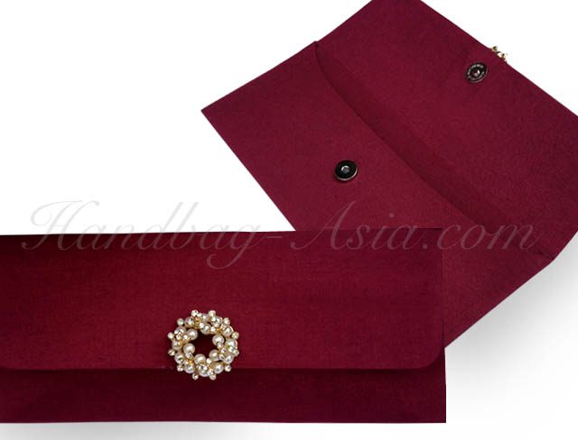 red silk envelope for invitations