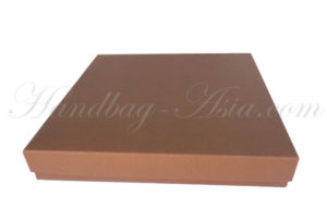 Light brown mailing box for wedding invitations