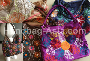 embroidered shoulder bags
