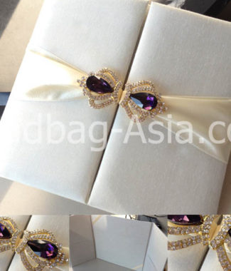Couture Silk Pocket Fold For Wedding Cards