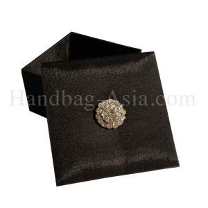 luxury black silk gift box