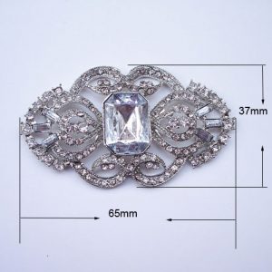 Antique Style Crystal Brooch