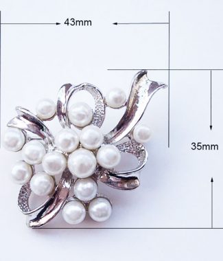 Large pearl brooch