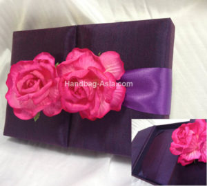 flower embellished wedding boxes