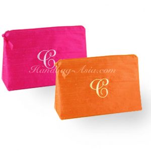 Personalized Silk Cosmetic Bags