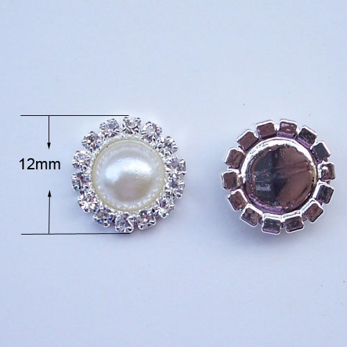 pearl button with flat-back