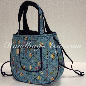 quilted small cotton bag