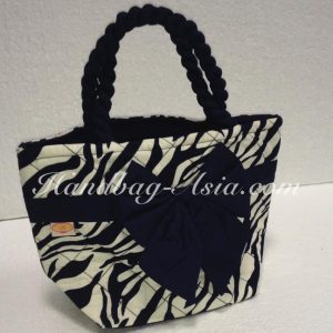 small zebra pattern cotton bag