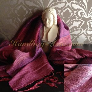 Purple Thai silk shawl