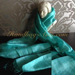 turquoise silk shawl