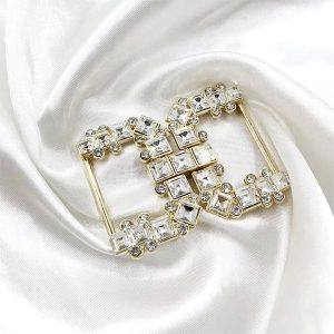 CC rhinestone buckle