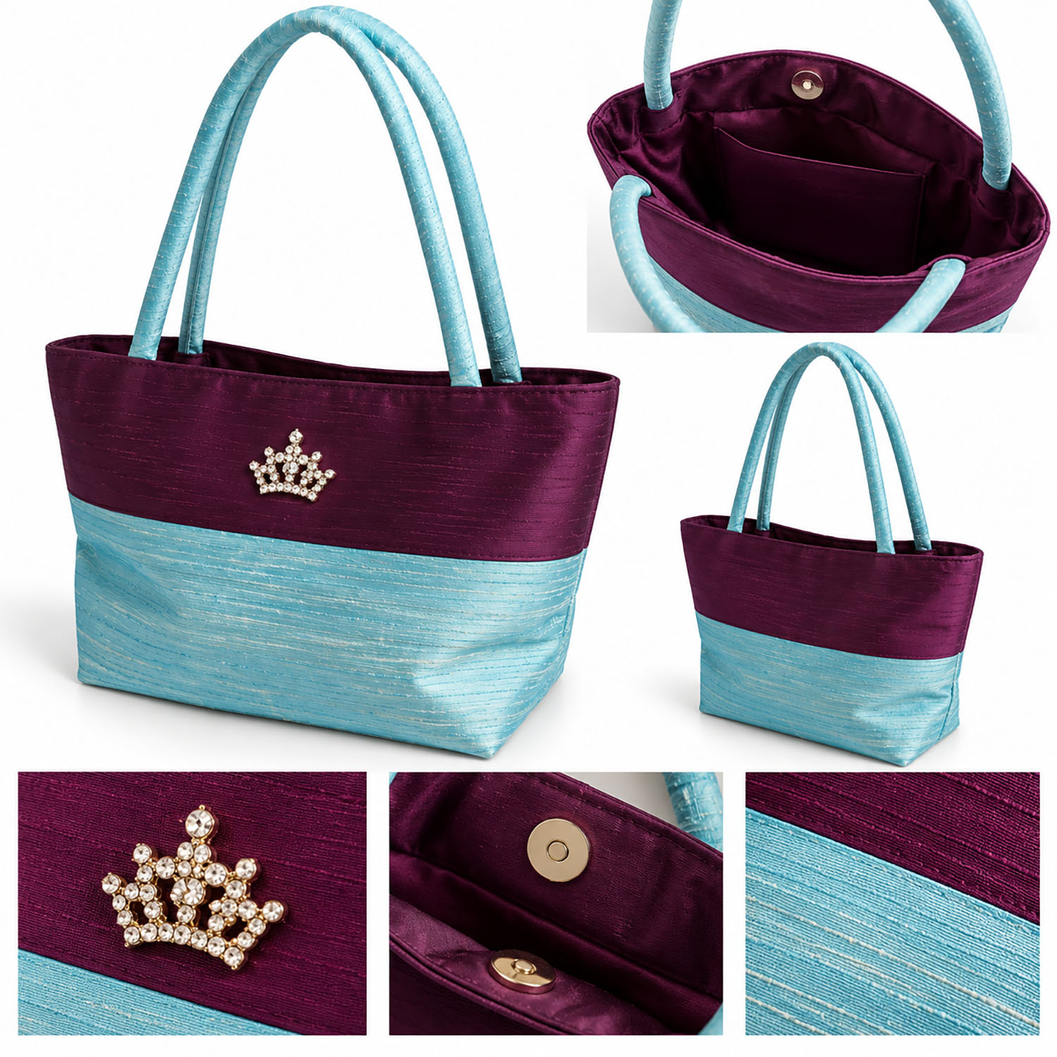 Details Small Thai Silk Bag