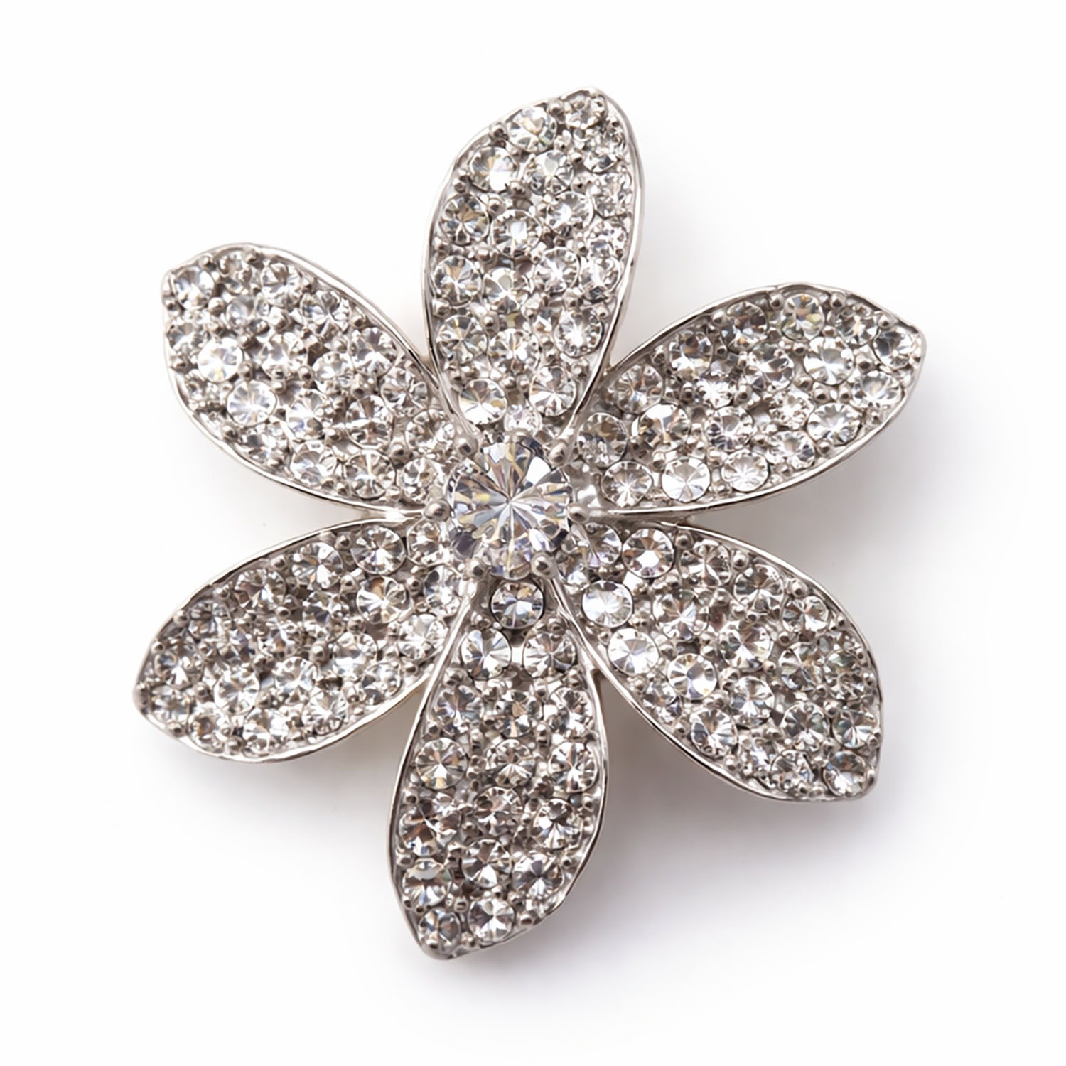 Lilawadee flower rhinestone brooch from Chiang Mai, Thailand