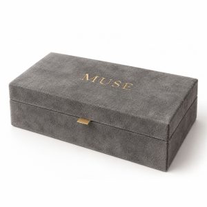 Luxury Grey Suede Presentation Box