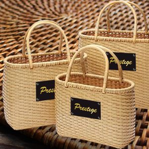 Thai bamboo bag for shopping and grocery