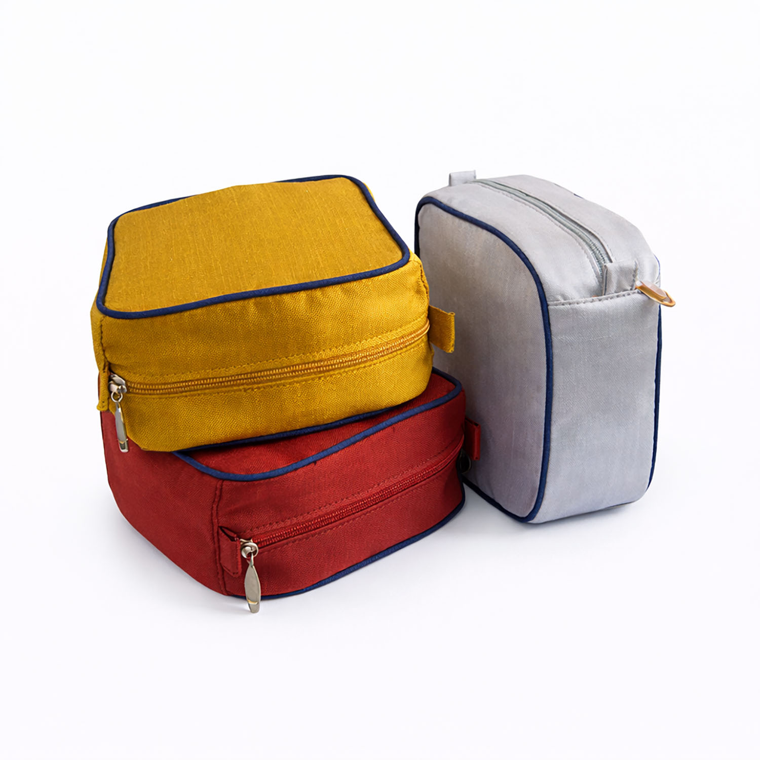 Thai silk cosmetic bags