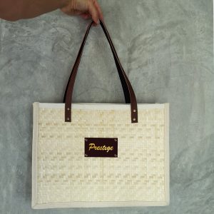 Elegant bamboo beach bag