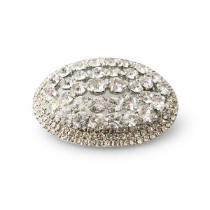 Big oval wedding brooch