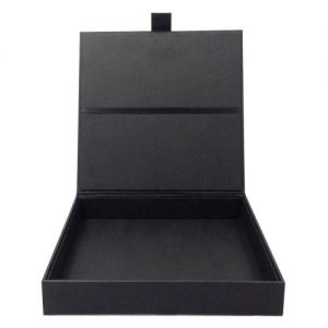 Black paper invitation box