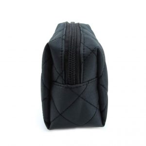 black quilted cotton bag