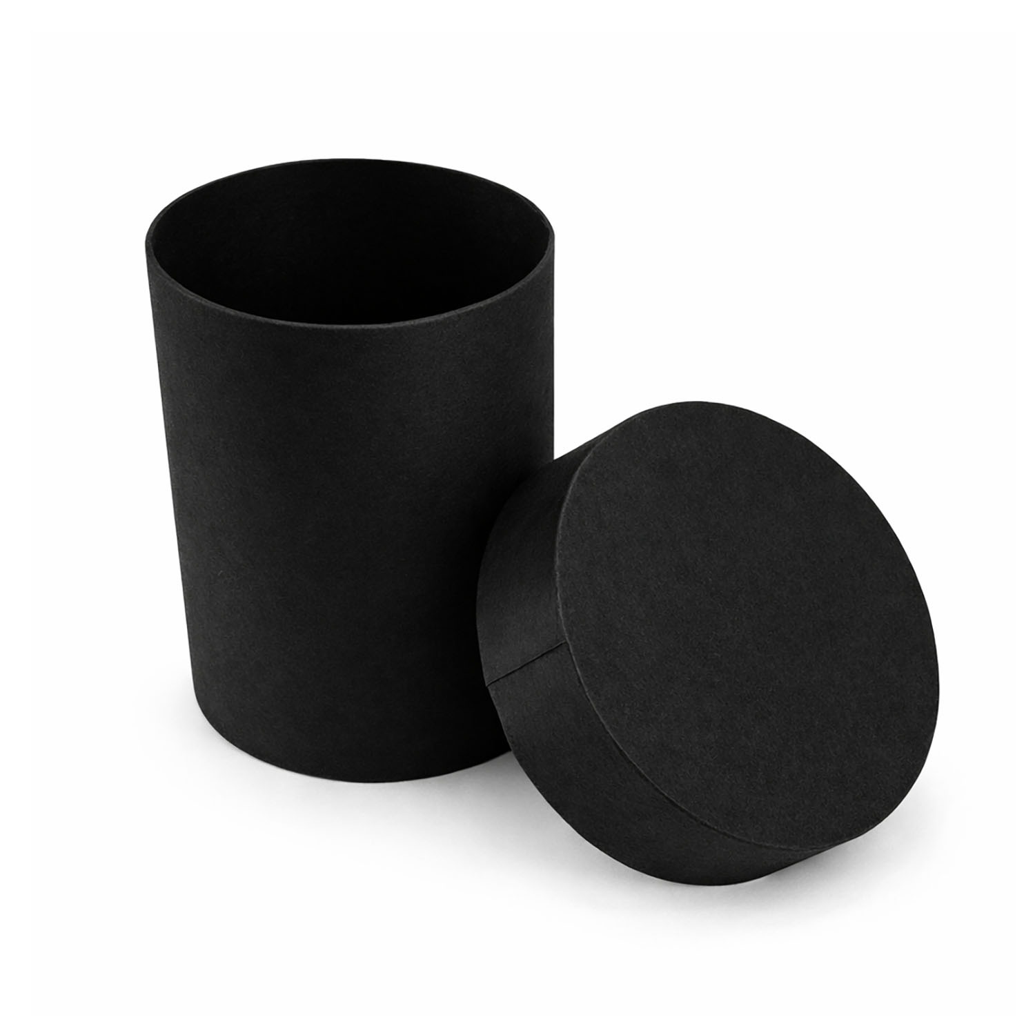 Round Black Silk Gift Box