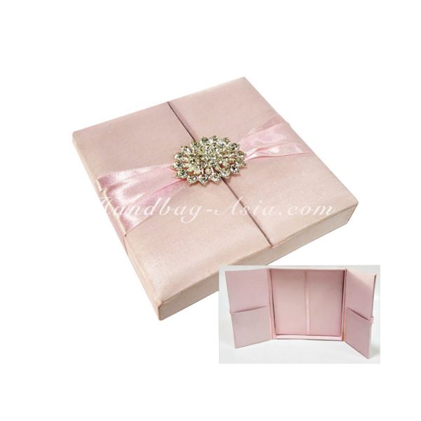 blush pink wedding box