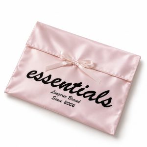 custom lingerie bag with satin fabric