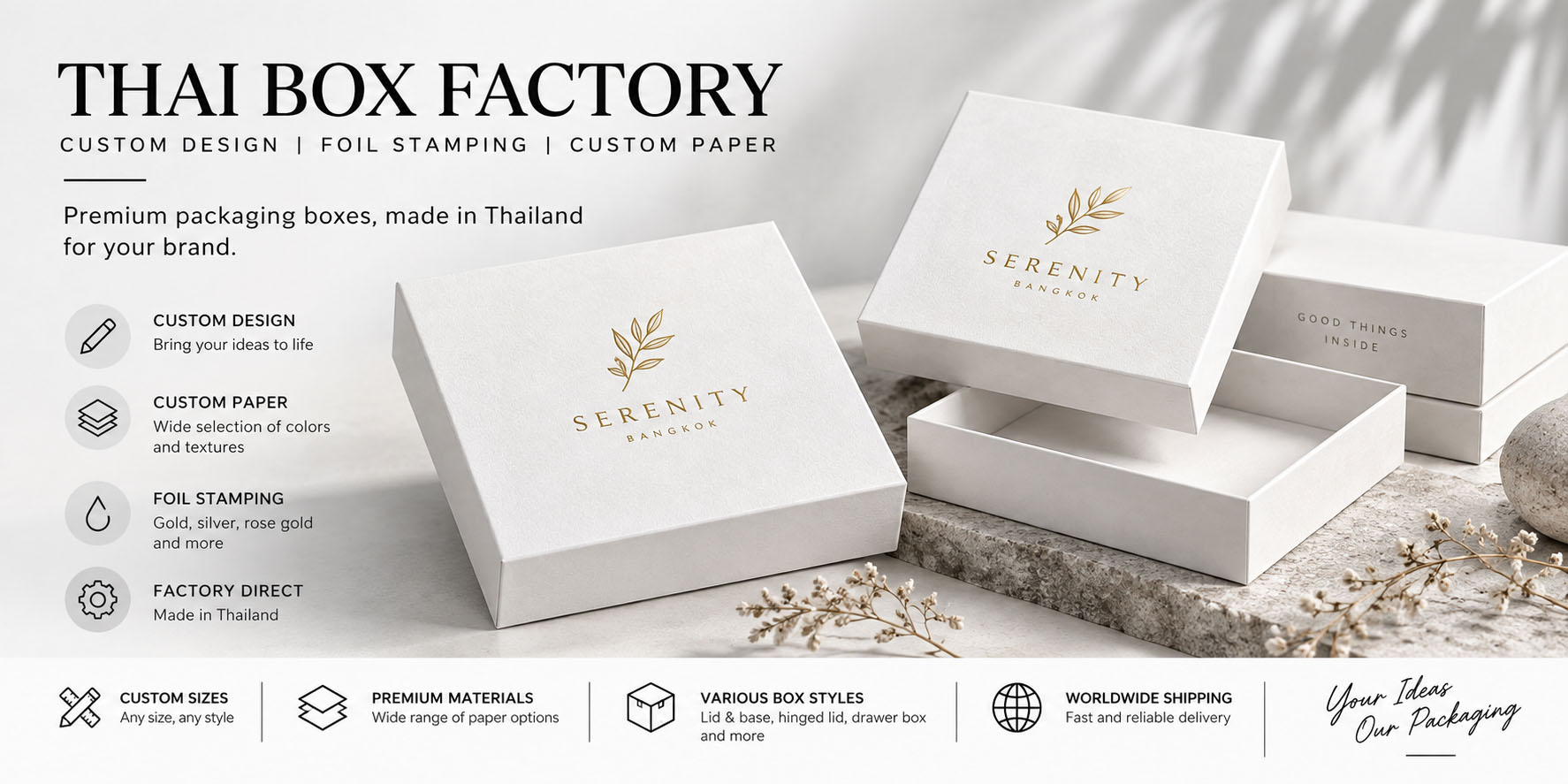 custom packaging boxes Thailand