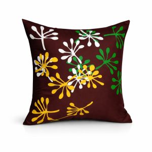 Custom printed Thai silk cushion cover from Chiang Mai