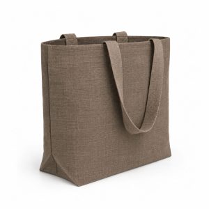 dark oatmeal hemp tote bag