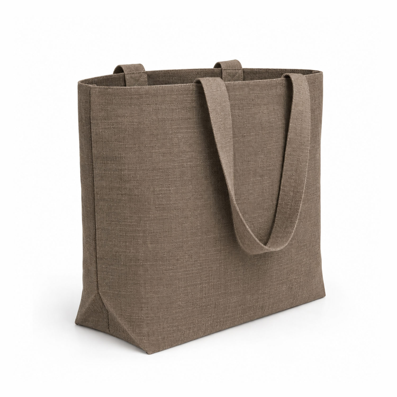 dark oatmeal hemp tote bag