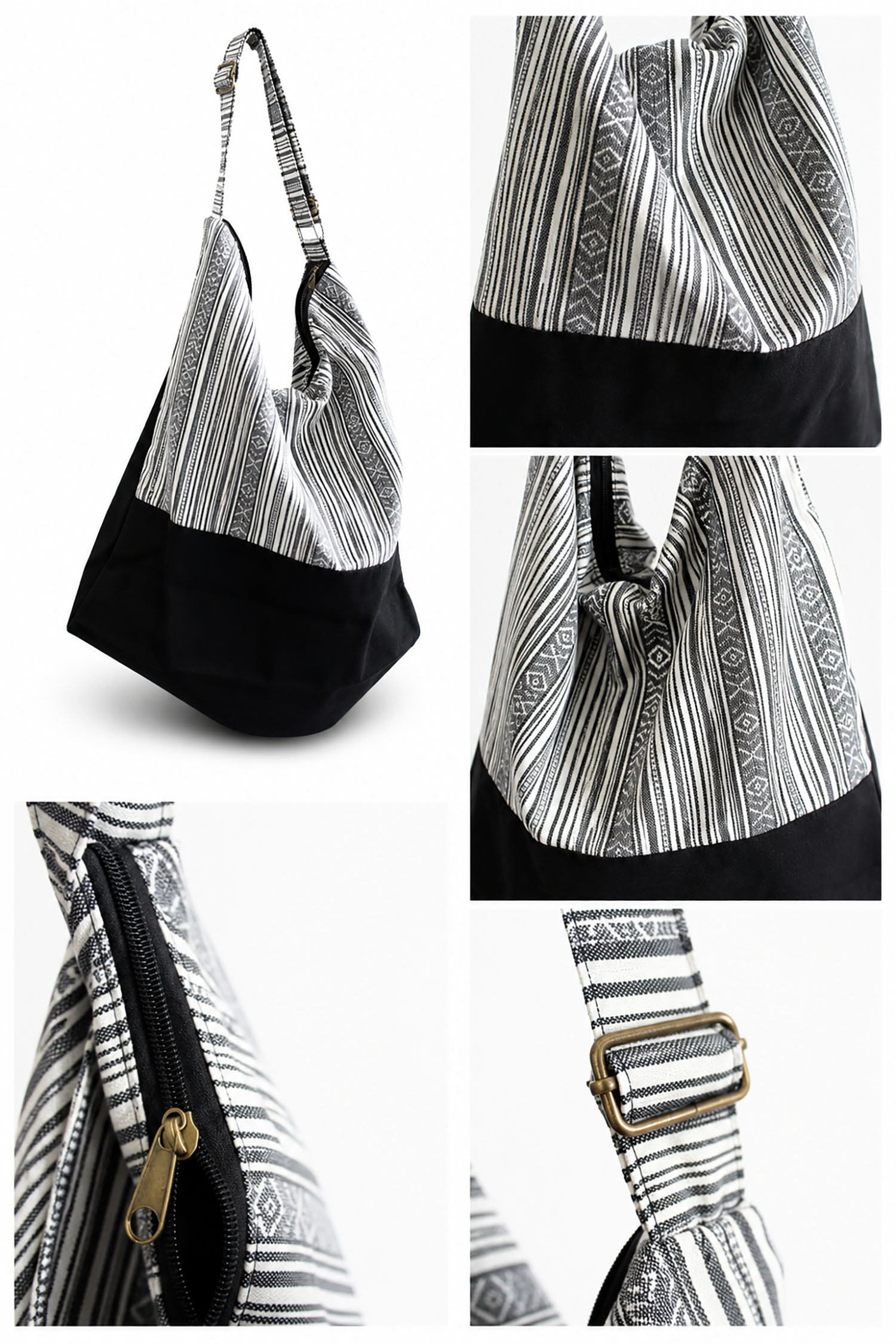 Detail picture custom cotton shoulder bag