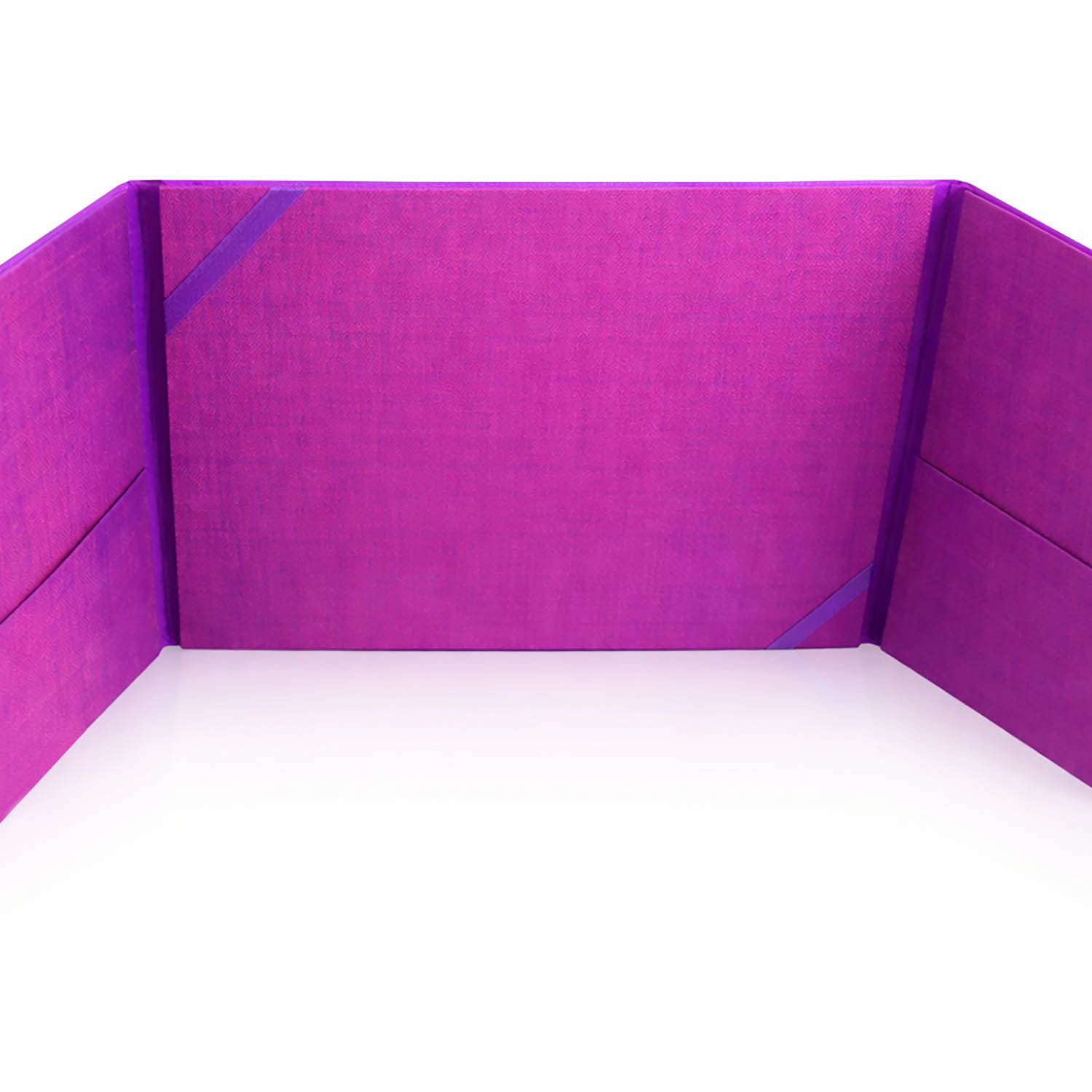 Eggplant silk folder for invitation cards