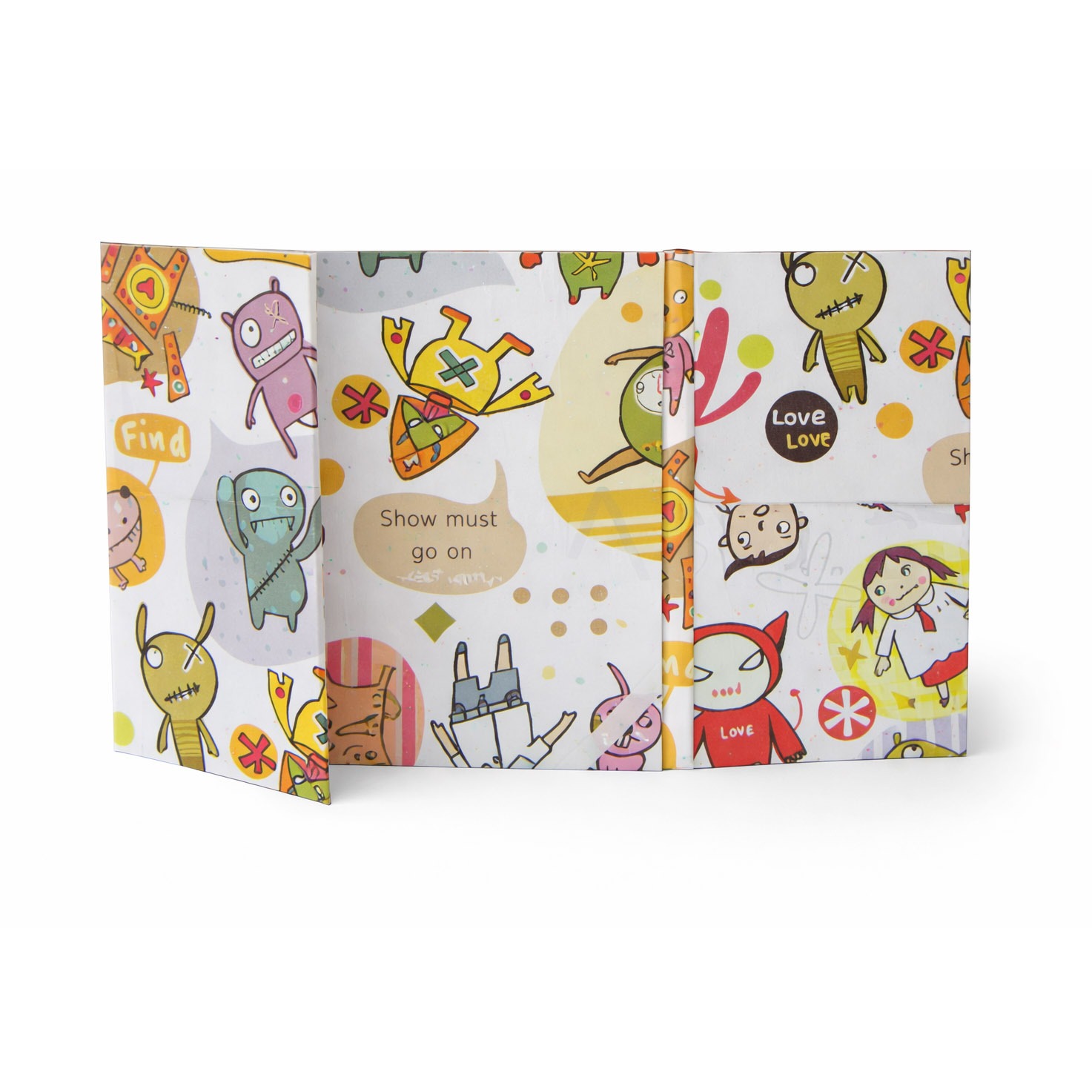 Gatefold kinds invitation folder