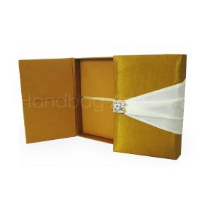 Large golden wedding boxes