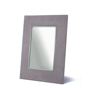 grey suede picture frame