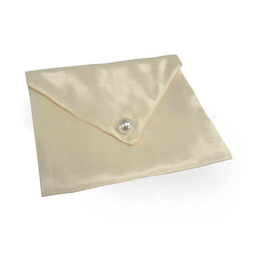 Ivory Silk Envelope For Jewellery Packaging & Invitation Cards
