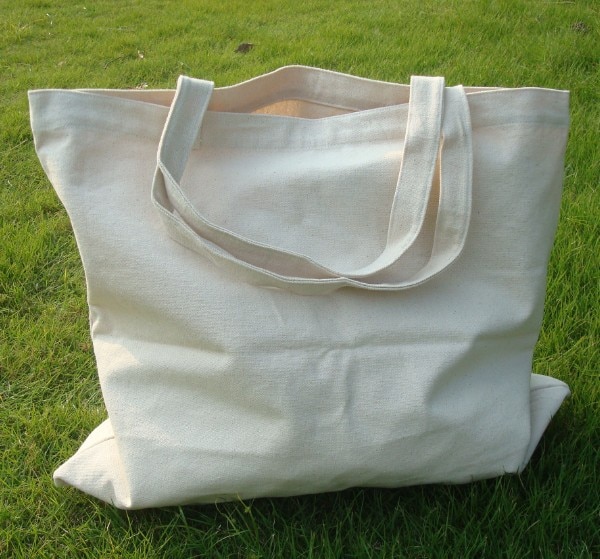 Large cotton beach bag